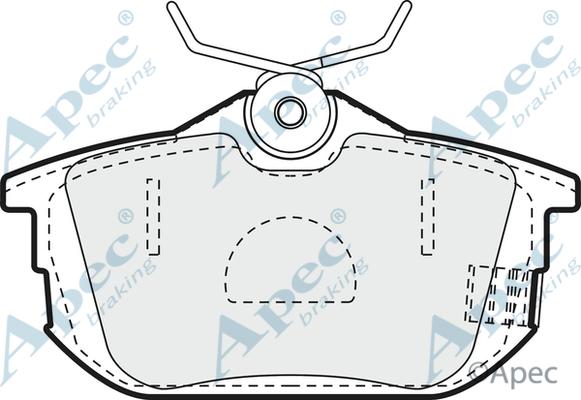 APEC PAD934 - Kit de plaquettes de frein, frein à disque cwaw.fr