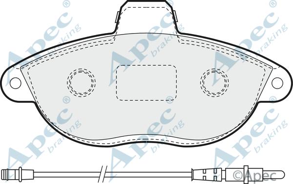 APEC PAD935 - Kit de plaquettes de frein, frein à disque cwaw.fr