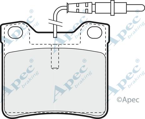 APEC PAD936 - Kit de plaquettes de frein, frein à disque cwaw.fr