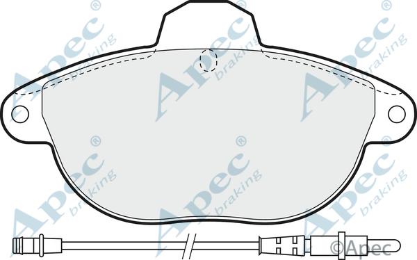 APEC PAD931 - Kit de plaquettes de frein, frein à disque cwaw.fr