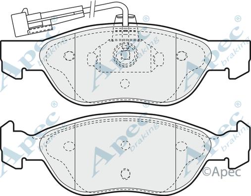 APEC PAD938 - Kit de plaquettes de frein, frein à disque cwaw.fr