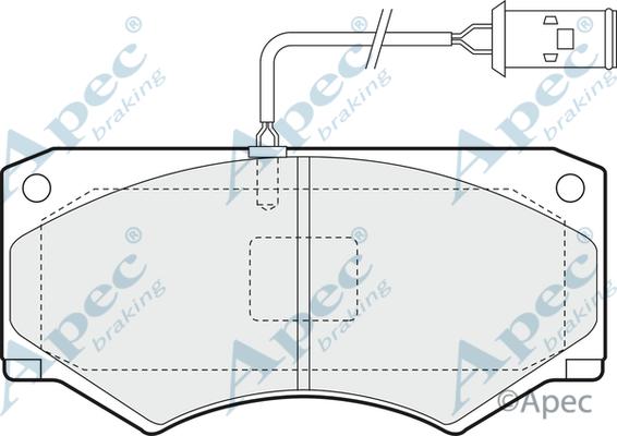 APEC PAD932 - Kit de plaquettes de frein, frein à disque cwaw.fr