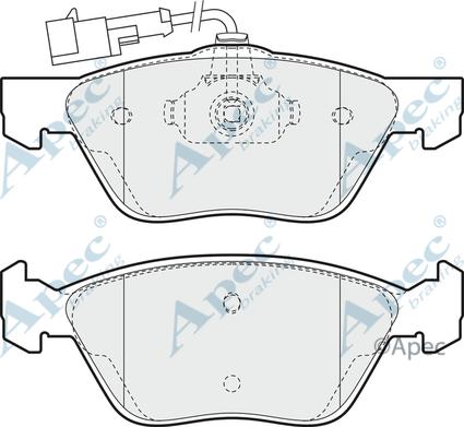 APEC PAD937 - Kit de plaquettes de frein, frein à disque cwaw.fr