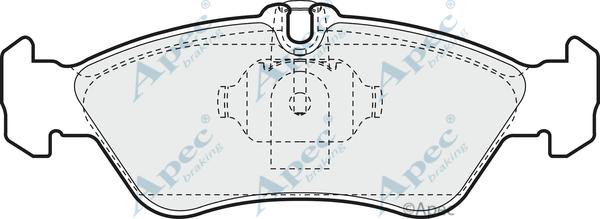 APEC PAD929 - Kit de plaquettes de frein, frein à disque cwaw.fr