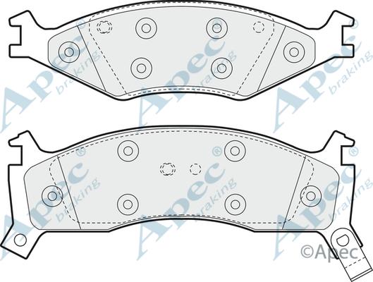 APEC PAD925 - Kit de plaquettes de frein, frein à disque cwaw.fr