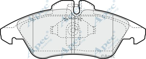 APEC PAD921 - Kit de plaquettes de frein, frein à disque cwaw.fr