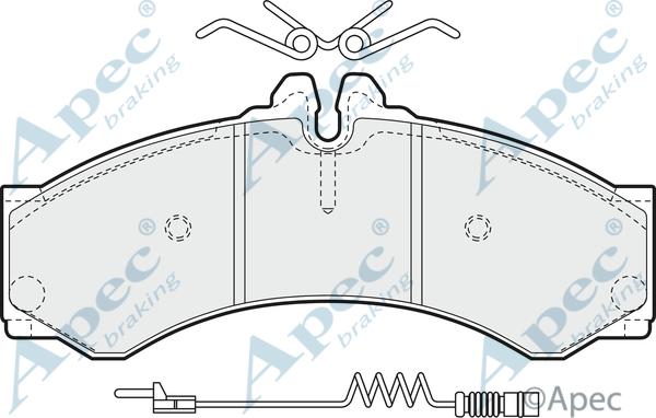 APEC PAD928 - Kit de plaquettes de frein, frein à disque cwaw.fr