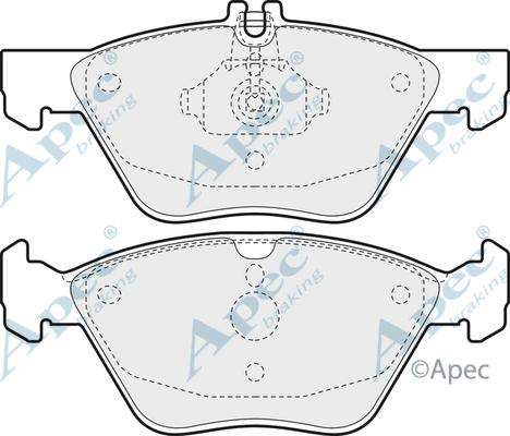 APEC PAD923 - Kit de plaquettes de frein, frein à disque cwaw.fr