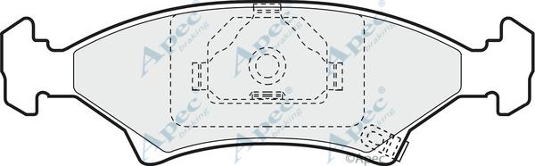 APEC PAD922 - Kit de plaquettes de frein, frein à disque cwaw.fr