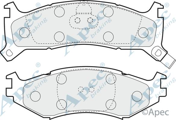 APEC PAD979 - Kit de plaquettes de frein, frein à disque cwaw.fr