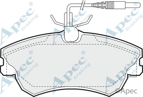 APEC PAD975 - Kit de plaquettes de frein, frein à disque cwaw.fr