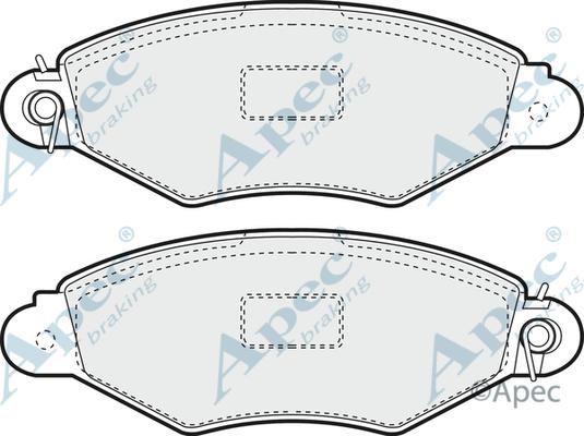 APEC PAD976 - Kit de plaquettes de frein, frein à disque cwaw.fr