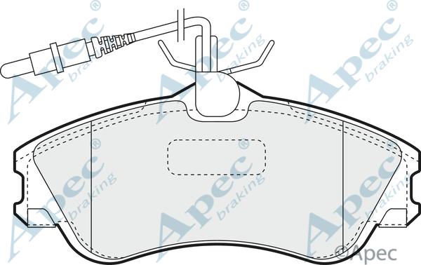 APEC PAD970 - Kit de plaquettes de frein, frein à disque cwaw.fr