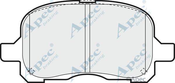 APEC PAD977 - Kit de plaquettes de frein, frein à disque cwaw.fr