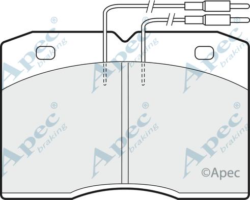 APEC PAD491 - Kit de plaquettes de frein, frein à disque cwaw.fr