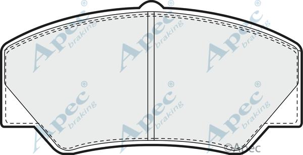 APEC PAD497 - Kit de plaquettes de frein, frein à disque cwaw.fr