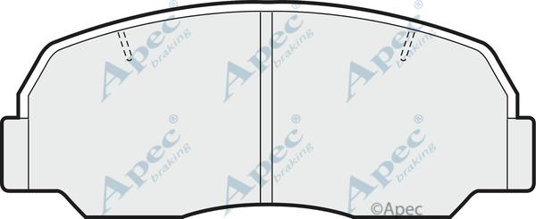 APEC PAD446 - Kit de plaquettes de frein, frein à disque cwaw.fr