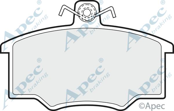 APEC PAD441 - Kit de plaquettes de frein, frein à disque cwaw.fr