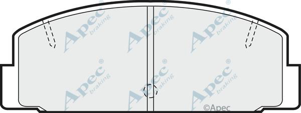 APEC PAD447 - Kit de plaquettes de frein, frein à disque cwaw.fr