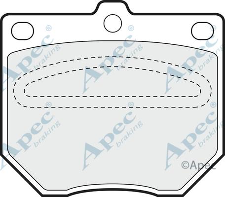 APEC PAD456 - Kit de plaquettes de frein, frein à disque cwaw.fr