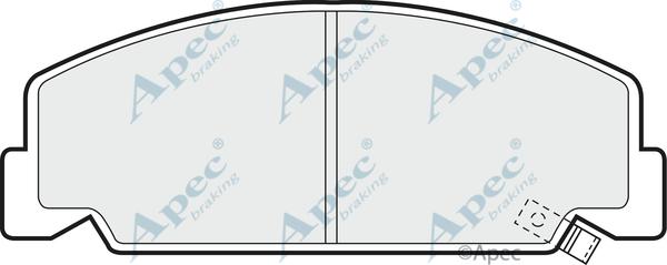 APEC PAD450 - Kit de plaquettes de frein, frein à disque cwaw.fr