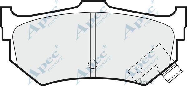 APEC PAD451 - Kit de plaquettes de frein, frein à disque cwaw.fr