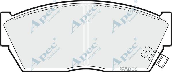 APEC PAD458 - Kit de plaquettes de frein, frein à disque cwaw.fr