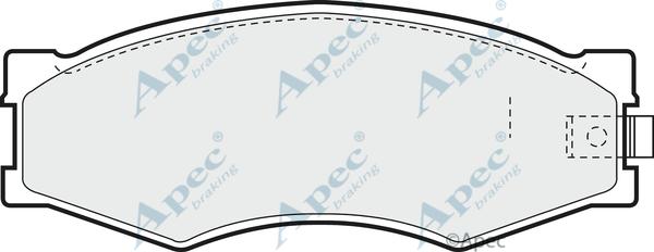 APEC PAD452 - Kit de plaquettes de frein, frein à disque cwaw.fr