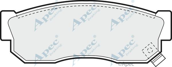 APEC PAD457 - Kit de plaquettes de frein, frein à disque cwaw.fr