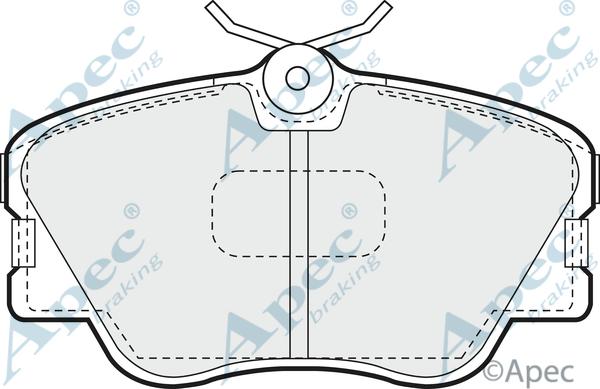 APEC PAD466 - Kit de plaquettes de frein, frein à disque cwaw.fr