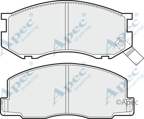 APEC PAD460 - Kit de plaquettes de frein, frein à disque cwaw.fr