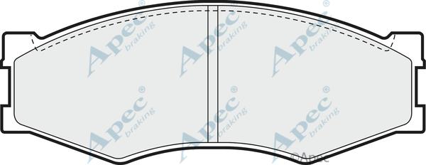 APEC PAD461 - Kit de plaquettes de frein, frein à disque cwaw.fr