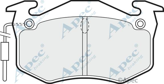 APEC PAD409 - Kit de plaquettes de frein, frein à disque cwaw.fr