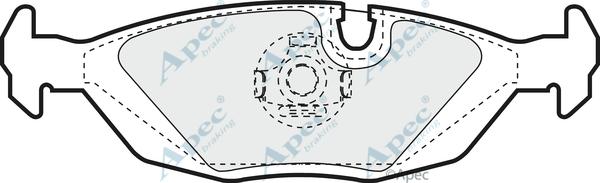 APEC PAD404 - Kit de plaquettes de frein, frein à disque cwaw.fr