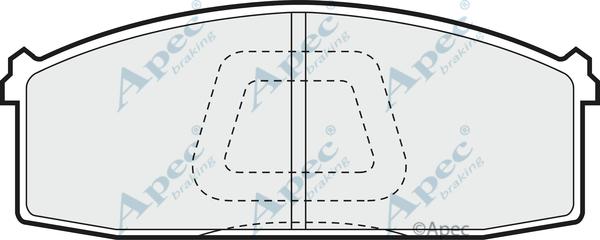 APEC PAD401 - Kit de plaquettes de frein, frein à disque cwaw.fr