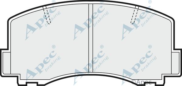 APEC PAD415 - Kit de plaquettes de frein, frein à disque cwaw.fr