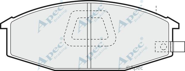 APEC PAD413 - Kit de plaquettes de frein, frein à disque cwaw.fr