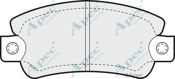 APEC PAD417 - Kit de plaquettes de frein, frein à disque cwaw.fr