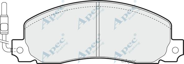 APEC PAD489 - Kit de plaquettes de frein, frein à disque cwaw.fr