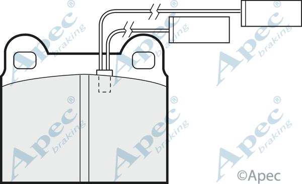 APEC PAD485 - Kit de plaquettes de frein, frein à disque cwaw.fr