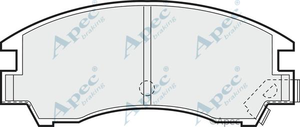 APEC PAD481 - Kit de plaquettes de frein, frein à disque cwaw.fr