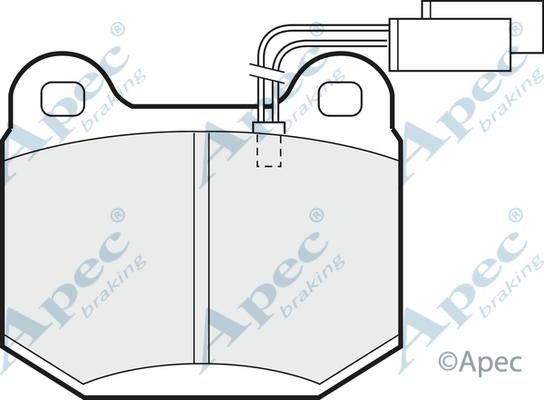 APEC PAD488 - Kit de plaquettes de frein, frein à disque cwaw.fr