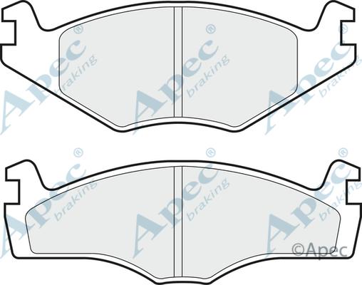 APEC PAD435 - Kit de plaquettes de frein, frein à disque cwaw.fr