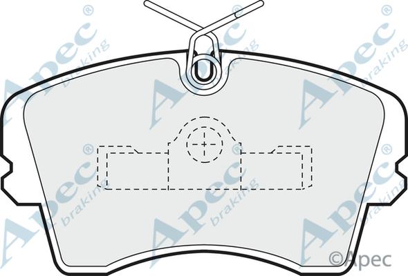 APEC PAD436 - Kit de plaquettes de frein, frein à disque cwaw.fr