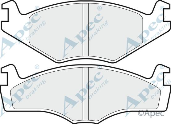 APEC PAD438 - Kit de plaquettes de frein, frein à disque cwaw.fr