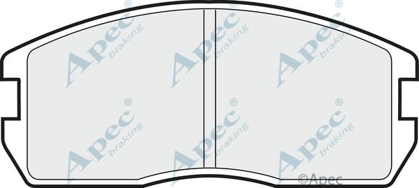 APEC PAD437 - Kit de plaquettes de frein, frein à disque cwaw.fr