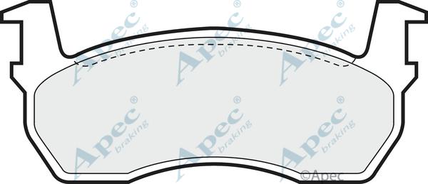 APEC PAD425 - Kit de plaquettes de frein, frein à disque cwaw.fr