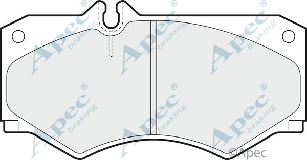 APEC PAD420 - Kit de plaquettes de frein, frein à disque cwaw.fr