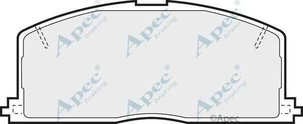 APEC PAD421 - Kit de plaquettes de frein, frein à disque cwaw.fr