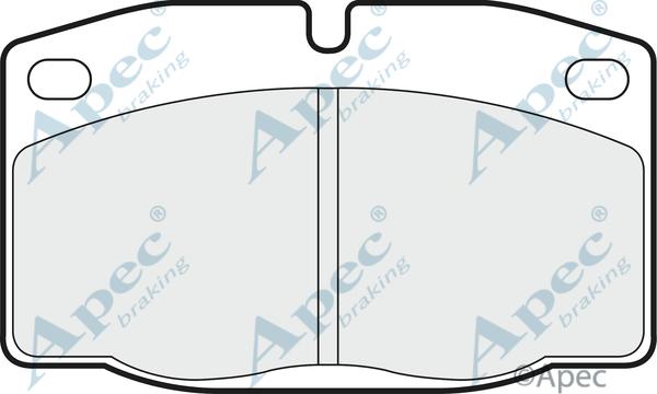 APEC PAD428 - Kit de plaquettes de frein, frein à disque cwaw.fr